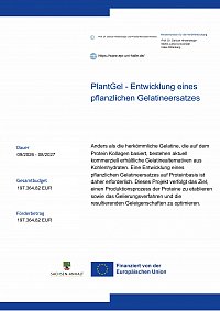 PlantGel-Entwicklung eines pflanzlichen Gelantineersatzes